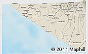 Shaded Relief 3D Map of Champerico