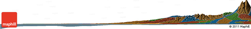 Political Horizon Map of Champerico, darken
