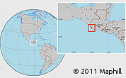 Gray Location Map of Champerico