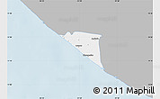 Gray Map of Champerico, single color outside