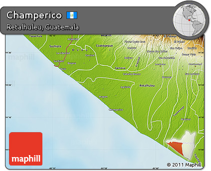 Physical Map of Champerico