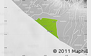 Physical Map of Champerico, lighten, desaturated