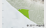 Physical Map of Champerico, lighten, semi-desaturated
