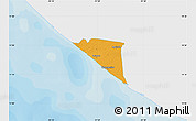 Political Map of Champerico, single color outside
