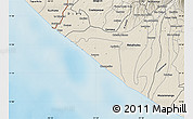 Shaded Relief Map of Champerico