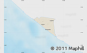 Shaded Relief Map of Champerico, single color outside