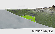 Physical Panoramic Map of Champerico, darken, semi-desaturated