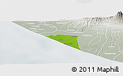 Physical Panoramic Map of Champerico, lighten, semi-desaturated