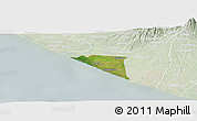Satellite Panoramic Map of Champerico, lighten