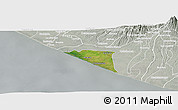 Satellite Panoramic Map of Champerico, lighten, semi-desaturated
