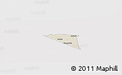 Shaded Relief Panoramic Map of Champerico, cropped outside