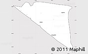 Silver Style Simple Map of Champerico, cropped outside