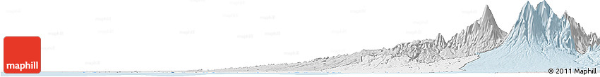 Silver Style Horizon Map of Retalhuleu