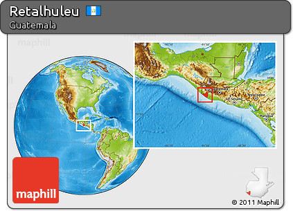 Physical Location Map of Retalhuleu