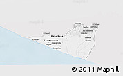 Silver Style Panoramic Map of Retalhuleu, single color outside