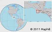 Gray Location Map of Sta Cruz Mulua, highlighted parent region
