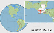 Savanna Style Location Map of Sta Cruz Mulua, highlighted country, highlighted parent region