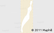 Classic Style Simple Map of Sta Cruz Mulua, single color outside