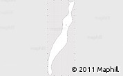 Silver Style Simple Map of Sta Cruz Mulua, cropped outside