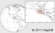 Blank Location Map of Sn Bartolome Mil, highlighted country, highlighted parent region