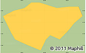 Savanna Style Simple Map of Sn Bartolome Mil, single color outside