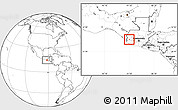 Blank Location Map of El Quetzal