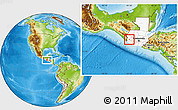 Physical Location Map of El Quetzal, highlighted country
