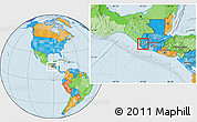 Political Location Map of El Quetzal