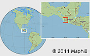 Savanna Style Location Map of El Quetzal