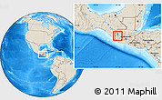 Shaded Relief Location Map of San Lorenzo