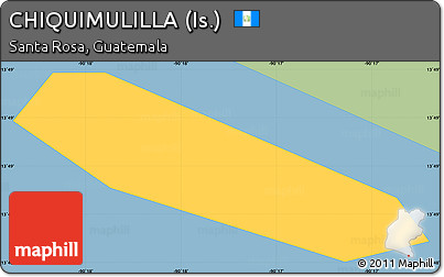 Savanna Style Simple Map of CHIQUIMULILLA (Is.), single color outside