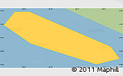 Savanna Style Simple Map of CHIQUIMULILLA (Is.), single color outside