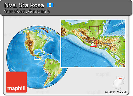 Physical Location Map of Nva. Sta Rosa, highlighted parent region