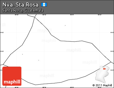 Blank Simple Map of Nva. Sta Rosa