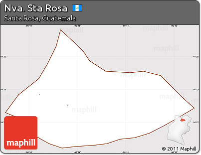 Classic Style Simple Map of Nva. Sta Rosa, cropped outside