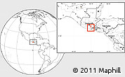 Blank Location Map of Sn Juan Tecuaco