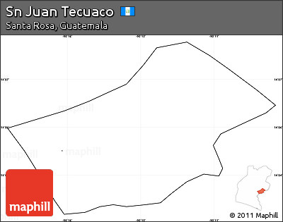 Blank Simple Map of Sn Juan Tecuaco, cropped outside