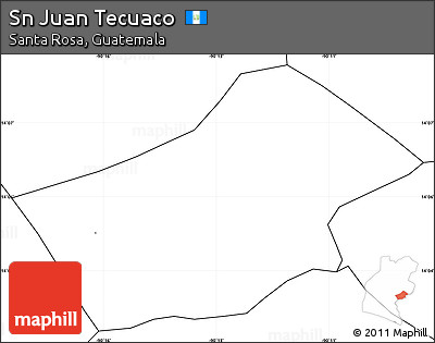 Blank Simple Map of Sn Juan Tecuaco, no labels