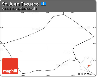 Blank Simple Map of Sn Juan Tecuaco, no labels