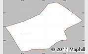 Gray Simple Map of Sn Juan Tecuaco, cropped outside