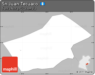 Gray Simple Map of Sn Juan Tecuaco