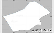 Gray Simple Map of Sn Juan Tecuaco, single color outside