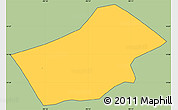 Savanna Style Simple Map of Sn Juan Tecuaco, cropped outside
