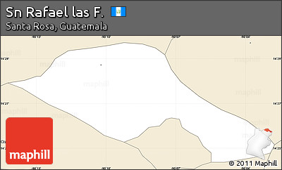 Classic Style Simple Map of Sn Rafael Las F.