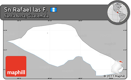Gray Simple Map of Sn Rafael Las F., single color outside