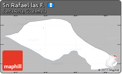 Gray Simple Map of Sn Rafael Las F., single color outside