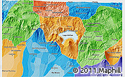 Political Shades 3D Map of Solola