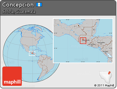 Gray Location Map of Concepcion
