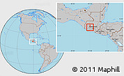 Gray Location Map of Concepcion