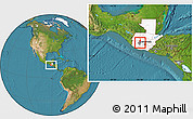 Satellite Location Map of Concepcion, highlighted country, highlighted parent region
